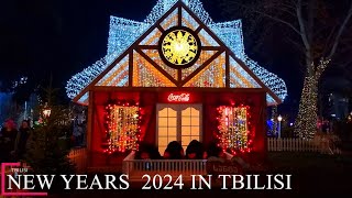 【4K】 New Years 2024 In Tbilisi [upl. by Francesca688]