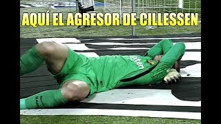 Espanyol vs Barça  Aquí el AGRESOR de Cillessen 17012018 [upl. by Khichabia]