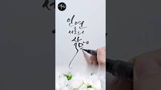 인연 캘리그라피 쓰기🖋 [upl. by Montana825]