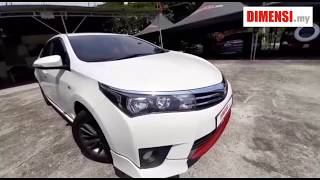 Nampak baru lagi Used Toyota Altis 18 E Spec 2014 Malaysia used car dealer dimensimy [upl. by Latty]