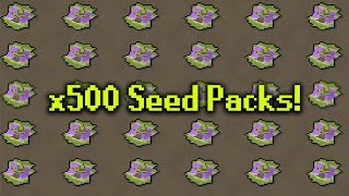 Loot From 500 Seed Packs Hard Contracts Osrs [upl. by Anthony]