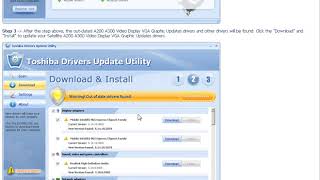 Toshiba Satellite A200 A300 Video Display VGA Graphic Updates Driver Utility For Win 7 81 10 64 32 [upl. by Kliber417]
