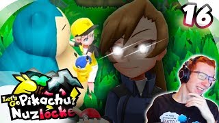 IM A SNORLAX RIDER  Pokémon Lets Go Pikachu NUZLOCKE Part 16 [upl. by Einnov141]