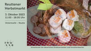 Reuttener Herbstmarkt 2023 [upl. by Ollecram]