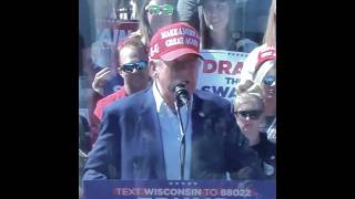 Donald Trump In Mosinee WI Rally [upl. by Rickey]