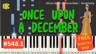 Once Upon a December  Anastasia  FREE SHEETS  MIDI  MP3 audio 5481 [upl. by Annerahs]