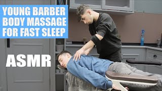 ASMR Upper Body Lower Body Massage On Barber Massage Chair  Sleep Easy [upl. by Alameda]