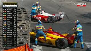 IndyCar 2023  St Petersburg  Grosjean vs McLaughlin [upl. by Haet815]