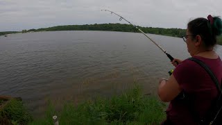 I Took My Wife Fishing for Our Dinner Catfish Catch amp Cook [upl. by Pitt]