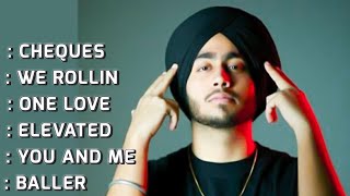 SHUBH  All Hits Songs Nonstop Playlist🎧 2024  Cheques  We Rollin  One Love  Elevated  YouAndMe [upl. by Hcir]