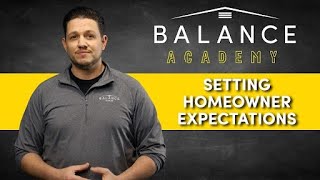 Setting Expectations  A Roofing Contractors Guide  Balance Academy [upl. by Mathilde364]