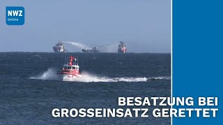 Öltanker brennt auf Ostsee vor Kühlungsborn [upl. by Idok496]