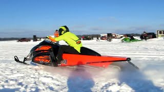 SNOW OUTLAWS FRIDAY NIGHT SHOOTOUT IN CHETEK WI  Just Snowmobiles [upl. by Akeem]