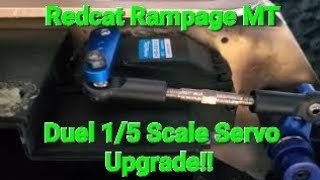 Redcat Rampage MT Revival Dual 15 Scale Servo Upgrade Part 2 [upl. by Leirol]