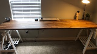 Home Office build pt1 IKEA hack desk [upl. by Roberta]