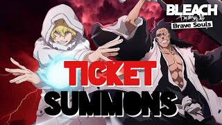 BUNCH OF TITCKETS  TICKET SUMMONS  Bleach Brave Souls [upl. by Hayidah]