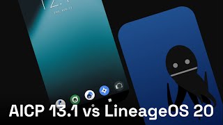 AICP 131 Android 8 vs LineageOS 20 Android 13 UI Comparison [upl. by Deuno]