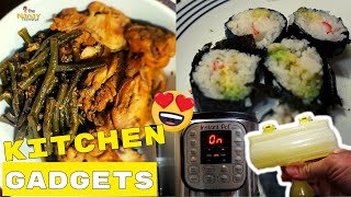 Home Made Sushi Roll  Instant Pot Chicken Adobo [upl. by Ahsok]