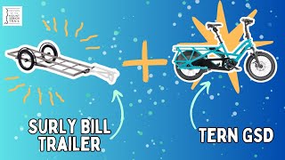 How to set up Tern GSD cargo bike to haul a Surly Bill or Ted bike trailer [upl. by Kreg]