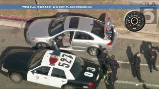 Pursuit suspect in custody in South LA [upl. by Aryas]