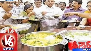 AP Ministers inspects Amma canteens in Chennai  Teenmaar News [upl. by Litton]