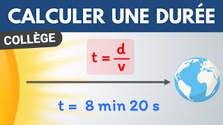 Calculer un TEMPS ✅ Exercice corrigé  Collège  Physique Chimie [upl. by Brannon]