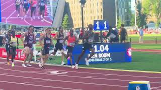 Men’s 800m Semifinal Heat 2 2024 US Olympic Trials Hobbs Kessler 14371 Brandon Miller [upl. by Aynotal]