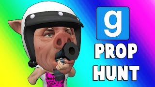 Gmod Prop Hunt Funny Moments  Sneaky Office Pig Garrys Mod [upl. by Dorise]