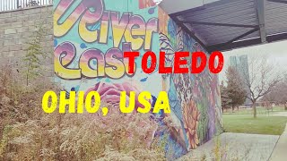 TOLEDO OHIO USA 🇺🇸 – CITY WALK – 4K WALK [upl. by Hpeseoj]