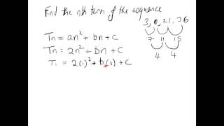 Junior Cert Maths Paper 1Finding Nth Term of a Sequence Formula [upl. by Alliuqa]