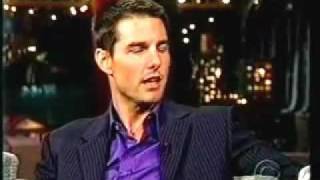 Tom Cruise goes crazy live on Letterman [upl. by Aicella281]