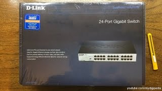 DLink DGS1024D 24 Port Gigabit Switch UNBOXING [upl. by Latihs]