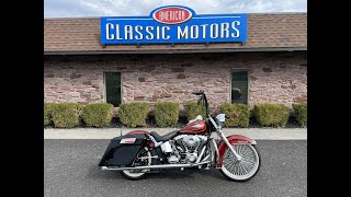 2009 HarleyDavidson Softail Heritage Classic FLSTC Fat Spoke Big Wheel Cholo Style  8995 [upl. by Kroo]