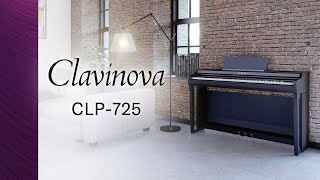 Yamaha Clavinova CLP725 Digital Piano Overview [upl. by Strawn]