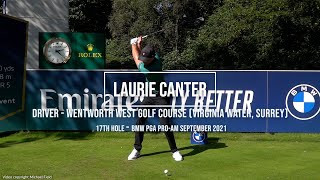 Laurie Canter Golf Swing Driver FO view amp slowmotion Wentworth Golf Club Surrey September 2021 [upl. by Trauner]