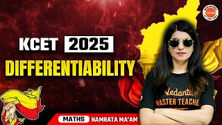 Differentiability KCET Maths  KCET 2025  Namrata Maam  V karnataka [upl. by Eadmund]