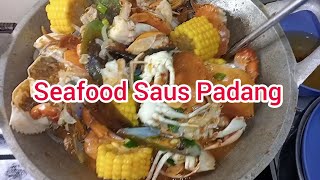 Masak Seafood Saus Padang Ternyata Gampang Buat Bumbunya Guys [upl. by Bale917]