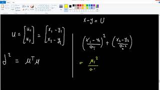 Mahalanobis Distance Intuition And Derivation [upl. by Notsecnirp]