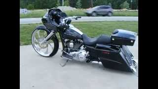 Custom Cycles LTD 30 inch wheel Harley Davidson Road Glide Bagger [upl. by Ailedamla418]