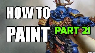 How To Paint a Primaris Space Marine Captain  Warhammer 40000 Tutorial  Part 23 [upl. by Stephi758]