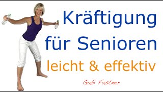 🧿 22 min Kräftigung für Senioren  sanftes Ganzkörpertraining mit oder ohne Gewicht im Stehen [upl. by Duer]