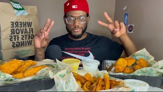 ASMR WINGSTOP MUKBANG 🍗 [upl. by Broucek]