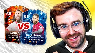 FC24 Squad Builder Showdown FIRE vs ICE SERGIO RAMOS [upl. by Bozuwa453]