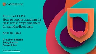 Return of ELPS How to support students in class while preparing them for standardized tests [upl. by Atselec]