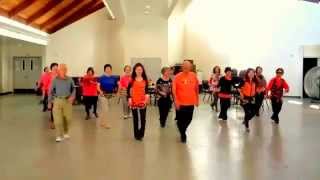 Chukka Chukka  Line Dance Walk Through 恰恰 Music Lets Get Loud [upl. by Junia]