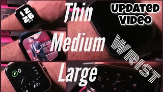 Top 10 Small to medium to large wrist Size Square dual Smartwatches  Part 3  Newvideo  Thin Wrist [upl. by Anetsirhc936]