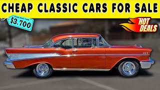 Todays Driver Discount Finds15 Classic Cars Selling Incredibly Cheap Today Under Budget [upl. by Ocirederf729]