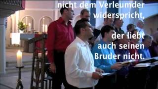 Schöneberg Choral quotSo jemand spricht ich liebe Gottquot Evangelisches Gesangbuch 412 [upl. by Oniratac860]