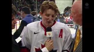 Haley Wickenheiser on Team USA Flag Stomping 2002 [upl. by Trebled]