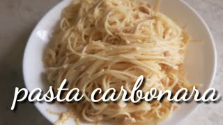 HOW TO COOK PASTA CARBONARA WITH EGG AND CHEESE [upl. by Yrelle486]